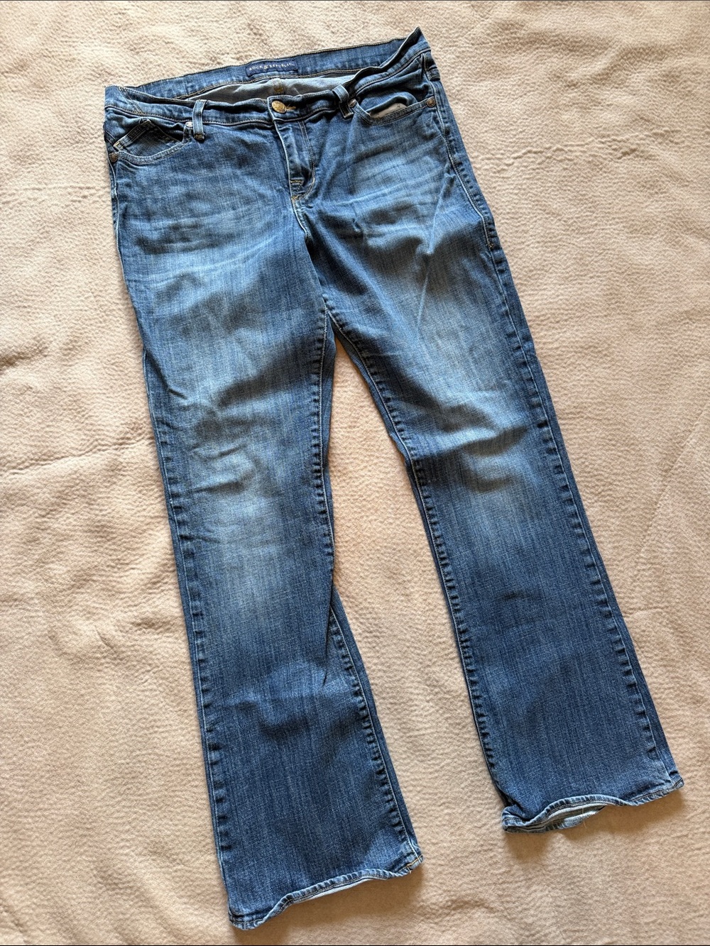 Rock & Republic Kasandra Boot Cut Stretch Jeans Womens Size 16 M Blue Denim